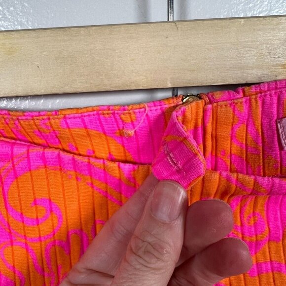 Lilly Pulitzer Liza Short Size 4 Pop Pink Seaesta Preppy Vacation Maximalist - Picture 6 of 9